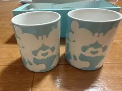 ディズニー　ミッキー ミニー シルエット マグカップ 2個セット