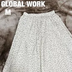 GLOBAL WORK プリーツスカート Mサイズ　ドット風