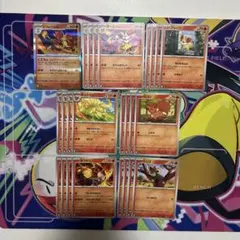 マフォクシー　進化ライン　炎タイプ　デッキパーツ　ニンジャスピナー　ホウオウ