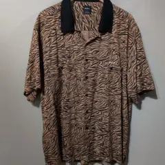 早い者勝ち RVCA トラ柄 ボーリングシャツ L