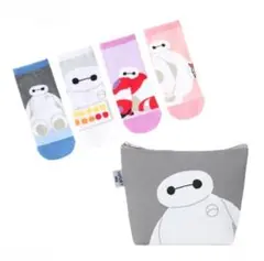 ★新品★ポーチ付き★ベイマックス★靴下★23〜25★4足組★しまむら★ディズニー