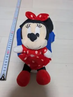 ミニーマウス ぬいぐるみ 赤い水玉ドレス約20cm