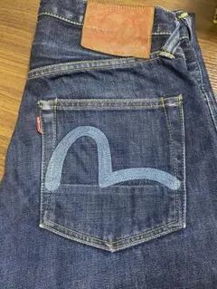 美品　EVISU エヴィス lot2000 赤耳 デニムパンツ カモメペイント EVISU エヴィス LOT.2000 デニムパンツ カモメペイント 赤耳 42 - メルカリ
