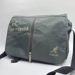 KANGOL メッセンジャーバッグ ショルダーバッグ カーキ グリーン 大容量のサムネイル