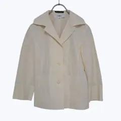 イネド テーラードジャケット アイボリー 上品 きれいめ 通勤フォーマル 春秋