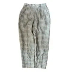 【古着】ワイドチェックスラックス