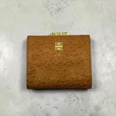 GIVENCHY 4Gロゴ オーストリッチ 本革 がま口 コンパクトウォレットのサムネイル