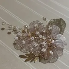 ヘアアクセサリー　結婚式　ブライダル　パーティー　成人式