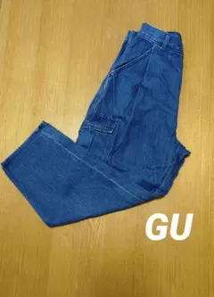 GUデニムカーゴパンツ