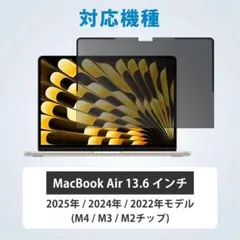 覗き見防止 MacBook Air 13.6 2025 M4 /M3/M2 用