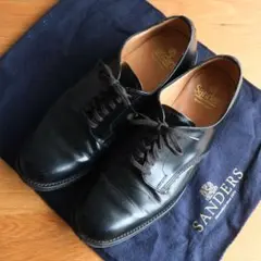 美品 SANDERS サンダース ミリタリープレーントゥ シューズ 27cmのサムネイル