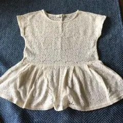 アースミュージックアンドエコロジー　半袖トップス　切り替え　レース　春夏