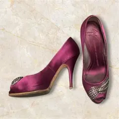 Giuseppe Zanotti ジュゼッペ ／ビジューオープントゥ ハイヒールのサムネイル