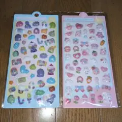 カラフルなキャラクターシール 2シートセット