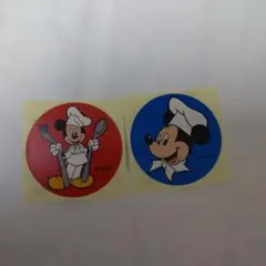 Disney ミッキーマウス シェフ ステッカー 2枚セットのサムネイル
