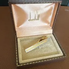 【dunhill ネクタイピン 】ゴールド シルバデザイン　メンズアクセサリー