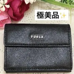 本日限定！極美品❤️FURLA フルラ 財布 折り財布 三つ折り コンパクト ミ黒