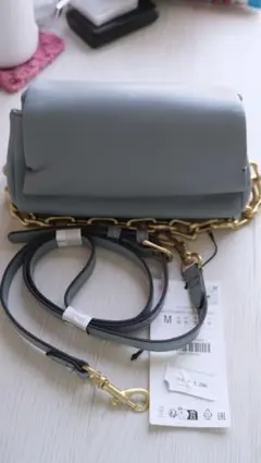【ZARA】チェーンショルダーバッグ／新品・タグ付き／早い者勝ち