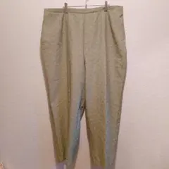 SAG HARBOR レディースXL〜3L グリーン ワイドパンツ BIGサイズ