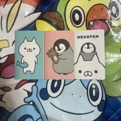 n*o様 ねこぺん日和　ミニノート3冊セット　ねこくん　ぺんちゃん　くまさん