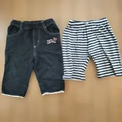 3can4on ベビーボトムス/ハーフパンツ2点セット 90