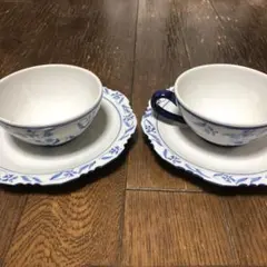 タイ食器　 ティーカップとソーサー 2個セット