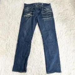 GUESS ゲス 33 リンカーン スリムストレート デニム ダメージ加工 Lのサムネイル