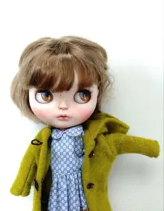 dakawaiidolls ダッフルコート　黄緑　うぐいす色　アウトフィット