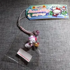 未使用品】ご当地キティ根付/(43)三重 伊勢志摩限定 海女さん(ピンク