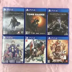 【送料無料】PS4 シャドウオブウォー ギルティギア トゥームレイダー 他