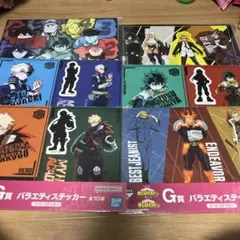 ヒロアカ　一番くじ　バラエティステッカー　6枚セット