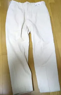 UNIQLO スマートアンクルパンツ コーデュロイ　ナチュラル