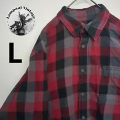 US古着 Fadedglory フランネルシャツ L レッド