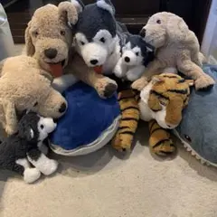 IKEA ぬいぐるみ まとめ売り 犬 ハスキー トラ サメ IKEA ぬいぐるみ まとめ売り 犬 ハスキー トラ サメ - メルカリ