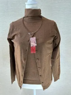 【新品未使用】Debutto　秋冬　アンサンブル ブラウン Sサイズ ①