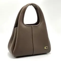 未使用COACHコーチハンドバッグ本革上品正規品ペブルレザーゴールド金具