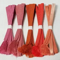 あ*読様 (1604)帯締め 5点 まとめ売り 帯紐 着物 和装 小物