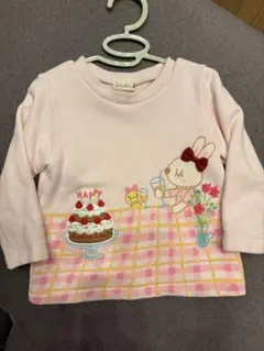 KP ニットプランナー ミミちゃん バースデーケーキ柄 トレーナー 長袖