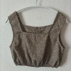 カスタネ 花柄スクエアビスチェ