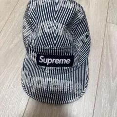 Supreme キャンプキャップ ネイビー トーチ柄 - メルカリ