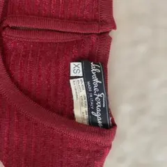Salvatore Ferragamo 半袖ニット XS 赤のサムネイル