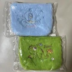 【未使用】 一番くじディズニープリンセス＊ シンデレラ& ラプンツェルポーチ2種