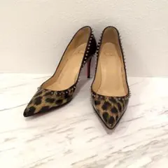 Christian Louboutin ヒョウ柄 ハイヒール - メルカリ