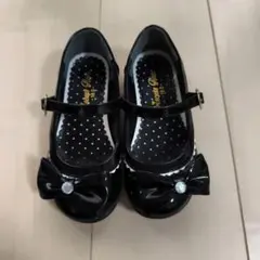 Princess Rose ブラックフォーマルシューズ 18cm