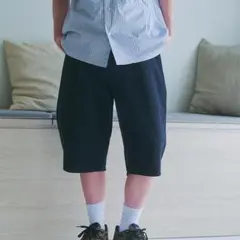 ユーユアー バルーンシルエット デニムショーツ