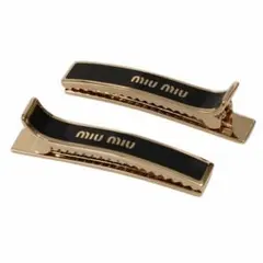 miu miu☆髪留めヘアクリップ べっ甲柄 - メルカリ