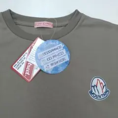 新品タグ付き　ベージュ　マウンテン刺繍　おもしろドライTシャツ　LLサイズのサムネイル