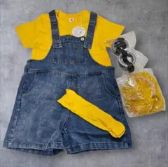 ミニオン風 コスプレ 120cm 衣装 5点セット