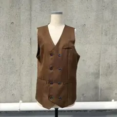 ブラウン ダブルブレスト ベストのサムネイル