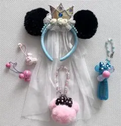 ミニーちゃん　カチューシャ他　4点セット
